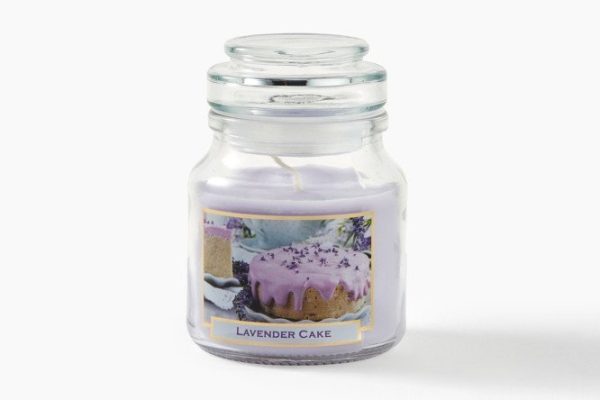 Candle in a jar Lavender cake 10 cm