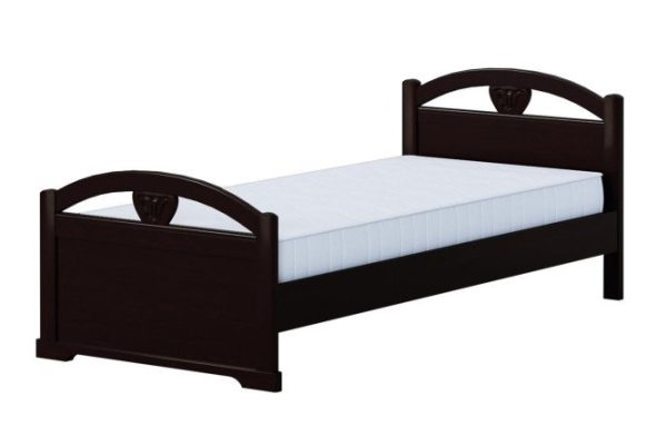 Bed with high footboard XV MT wenge color