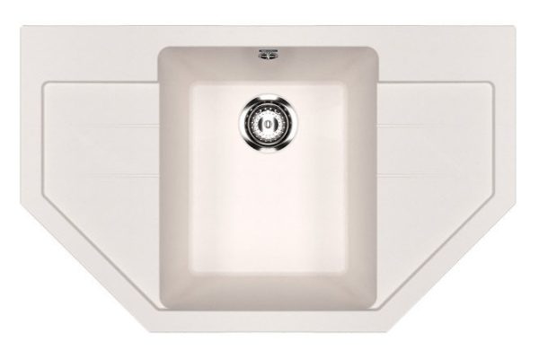 Inset sink with wing ULGRAN u-609 331 79x49x20 cm