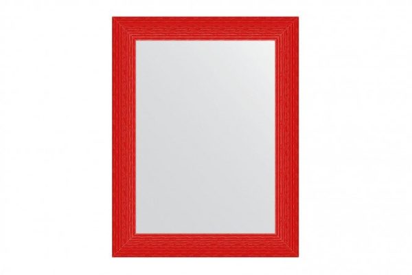 Wall mirror in a baguette frame EVOFORM BY 3905 red wave 70x90 cm