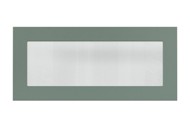 Cabinet front with Sienna glass 79.6x35.6 cm, mint color
