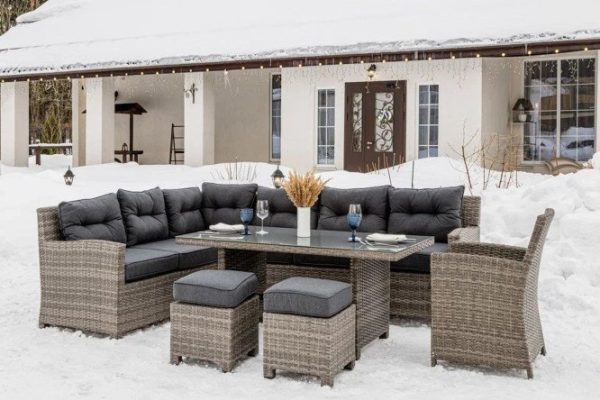 Furniture set Genry frame color gray, finishing gray