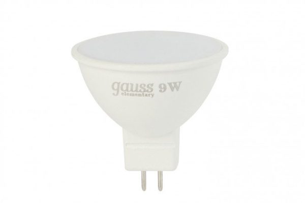 LED lamp Gauss Elementary MR16 680lm 6500K 9W, GU5.3, Cold