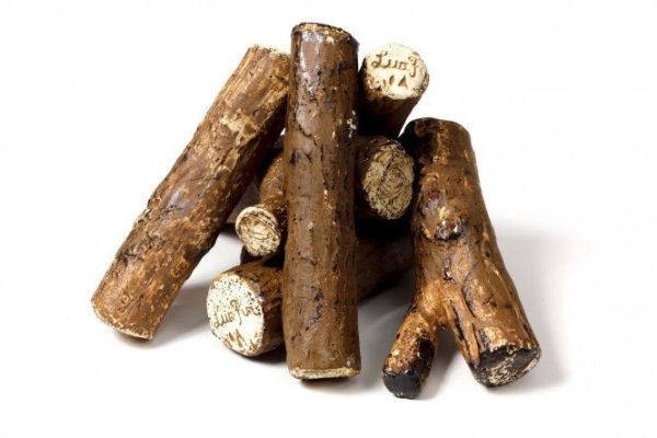 Set of ceramic firewood for bio-fireplace LUX FIRE Pine hut