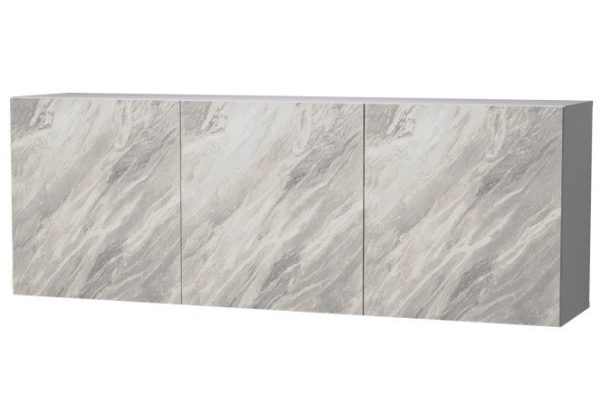 Cabinet 3 doors Oscar Statuario 180x64, white / statuario