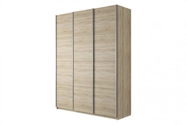 3-door wardrobe Cors 180x230 cm, Sonoma