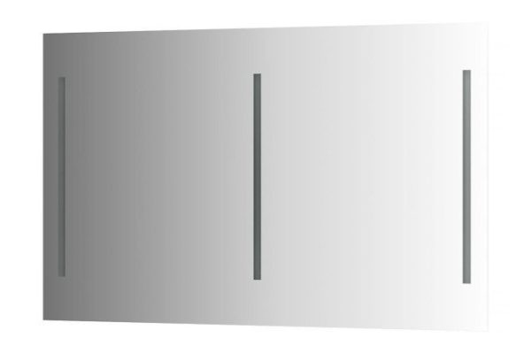 Wall mirror EVOFORM Lumline with 2 built-in LUM lamps, BY 2021 120x75 cm