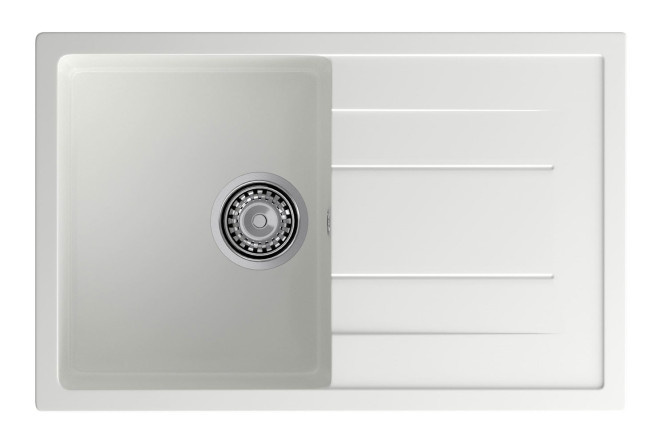 Inset sink with wing GRANFEST Quadro GF-Q-780L 77x49.5x20 cm