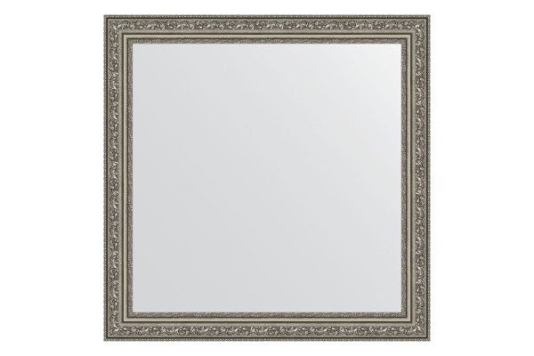 Wall mirror in a baguette frame EVOFORM vignette antique silver 74x74 cm