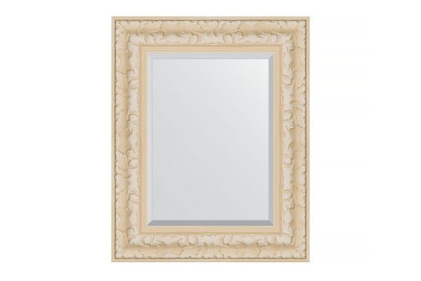Wall mirror with bevel in a baguette frame EVOFORM BY 1364 old plaster 45x55 cm
