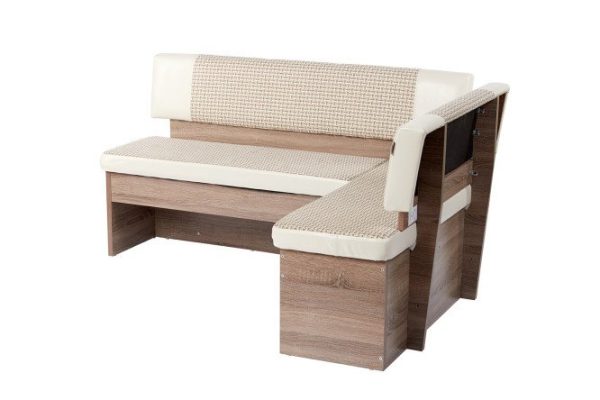Corner bench Dublin with universal corner, 157.5x79x117.5 cm