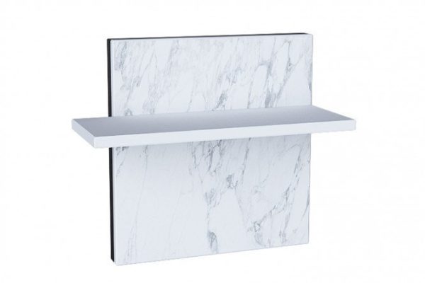 Wall shelf Nord white 44 cm