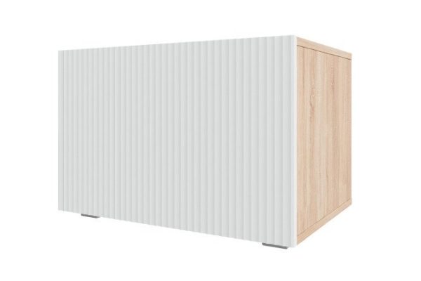 Nightstand Oscar Amelie 60x40 with door, sonoma oak / talc wave