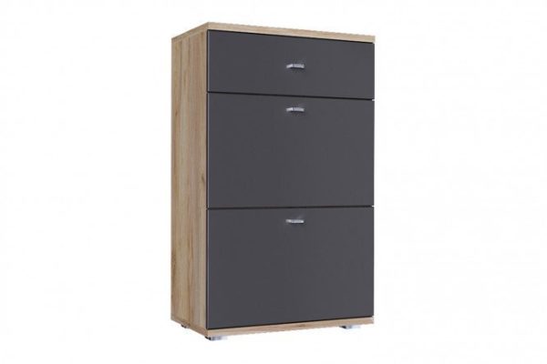 Combination cabinet Fiji oak gold/anthracite 59x95.6x35 cm