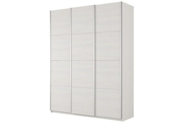 3-door wardrobe Cors 180x230 cm, light ash Anchor