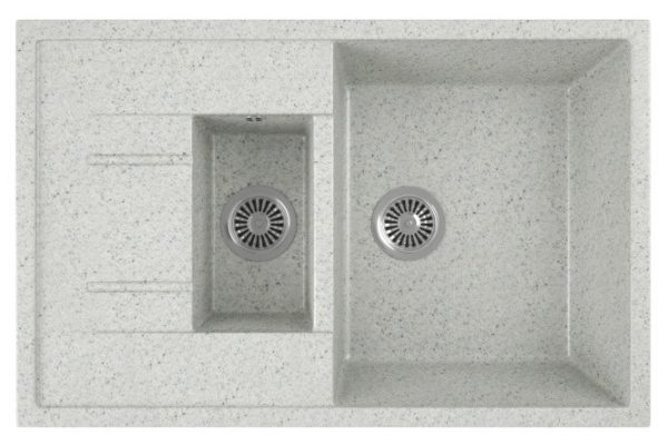 Inset sink with drainer GreenStone GRS-21K 310 50x77x19 cm