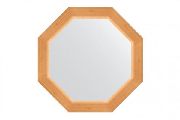 Wall mirror in a baguette frame EVOFORM Octagon BY 3985, pine 56x56 cm
