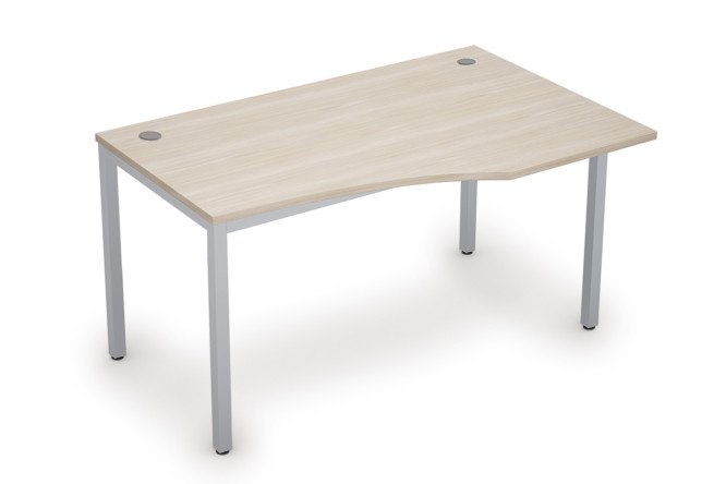 Curvilinear table right Avance 140x75x90 cm