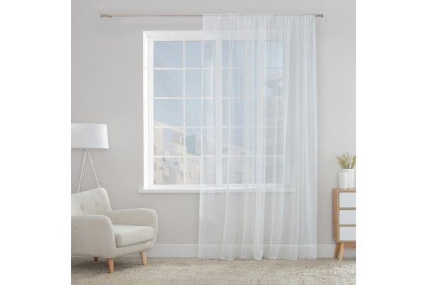 Tulle on ribbon MICASA Alessa 300x280 cm, 1 piece, ecru color