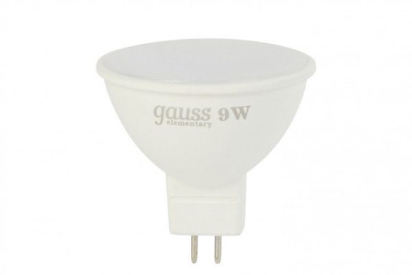 LED lamp Gauss Elementary 9W, GU5.3, Warm light