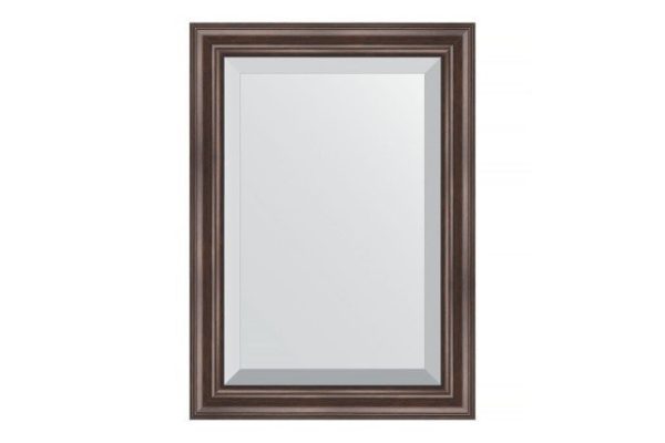 Wall mirror with bevel in a baguette frame EVOFORM rosewood 51x71 cm