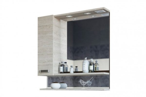 Cabinet with mirror left Sanflor Texas 59.6x73.6x14.6 cm