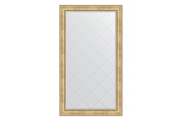 Floor mirror with engraving in a baguette frame EVOFORM BY 6378 aged silver with ornament 117x207 cm
