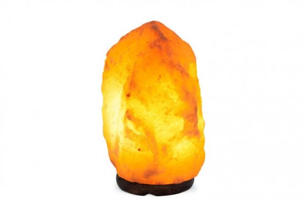 Salt lamp STAY GOLD 3-4 with E14 dimmer, 14.5x23x14.5 cm