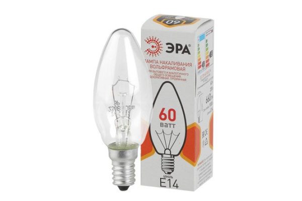 Incandescent lamp ERA DS 230-60 B36 E14 60W, E14, Warm