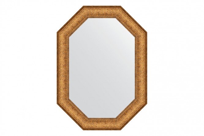 Wall mirror in a baguette frame EVOFORM Polygon BY 7129, copper Eldorado 53x73 cm