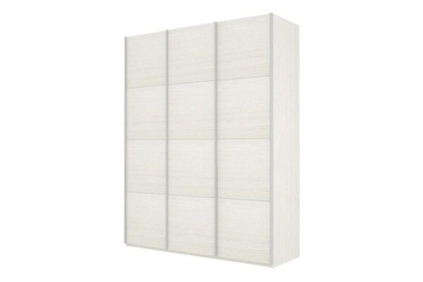 3-door wardrobe Cors 210x230 cm, light ash Anchor