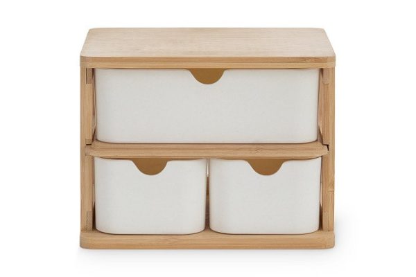 Organizer MITTE Bamboo desktop 20x15x15 cm