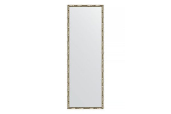 Wall mirror in a baguette frame EVOFORM BY 0711 silver bamboo 47x137 cm