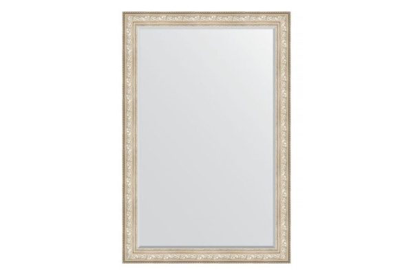 Wall mirror with bevel in a baguette frame EVOFORM BY 3634 vignette silver 120x180 cm