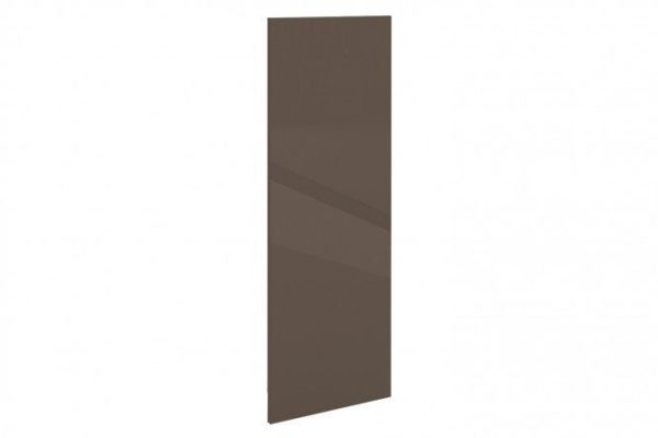 Decorative cover for wall cabinets Amika 35.3x96 cm, truffle brown glossy color
