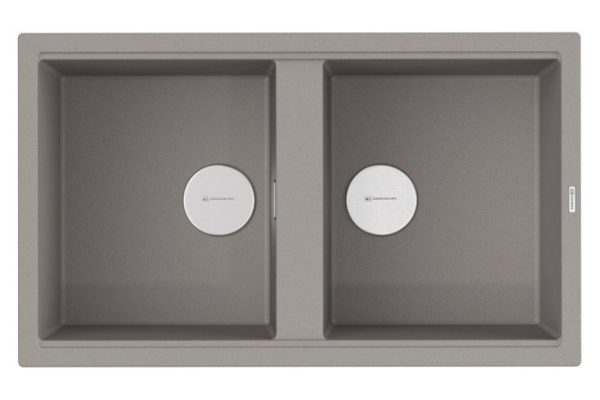 Inset sink OMOIKIRI Kitagawa 86-2-GR 4993491 86x51x20 cm