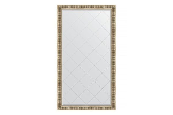 Floor mirror with engraving in a baguette frame EVOFORM BY 6361 silver aqueduct 112x202 cm