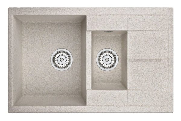 Inset sink with drainer GRANULA 7802 77.5x49.5x19.5 cm