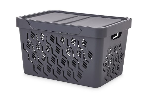 Universal box with lid Deluxe 38x22x27.6 cm, 18 l