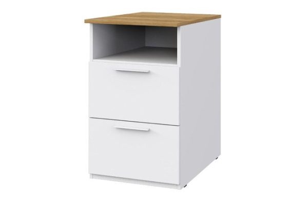 Side cabinet Altea with niche and 2 drawers