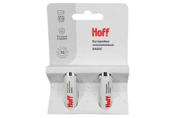 Alkaline batteries Hall Basic AA, 2 pcs.