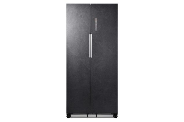 Semi-built-in refrigerator LEX LSB458StGIDBI gray/stone gray