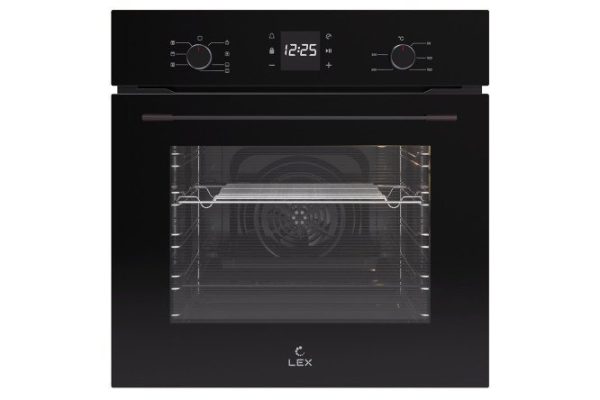 Electric oven LEX EDM 076 BBL, black 59.5x59.5x53 cm