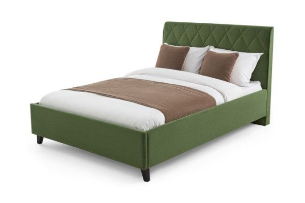 Bed with lifting mechanism SCANDICA Lugano color green 160x200 cm