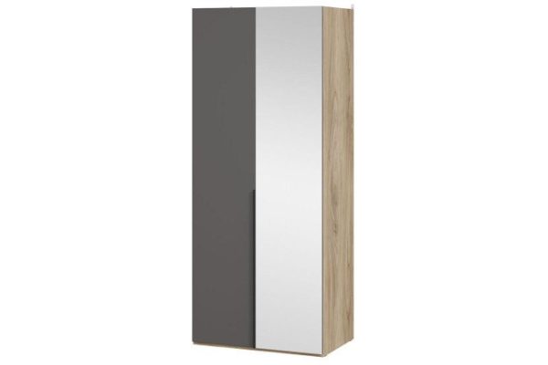 Wardrobe with 1 fixed and 1 mirrored door Porto SM-393.07.005