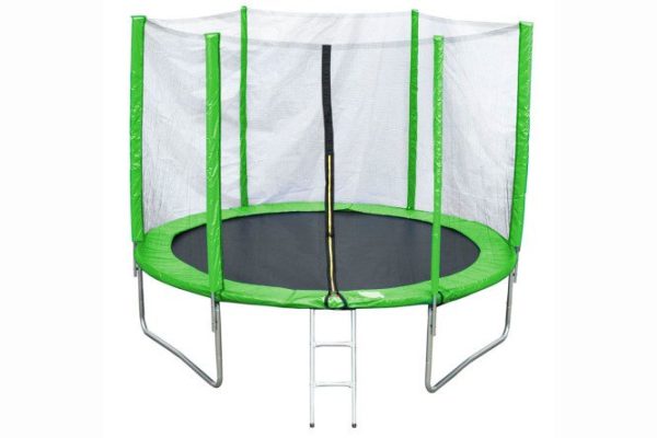 Trampoline AL-out180-green with external mesh 183x215x183 cm