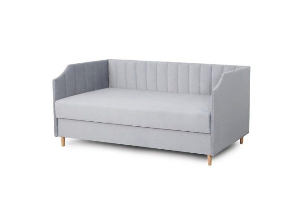 Sofa bed with lifting mechanism Chelsea 80x190 cm color blue-gray