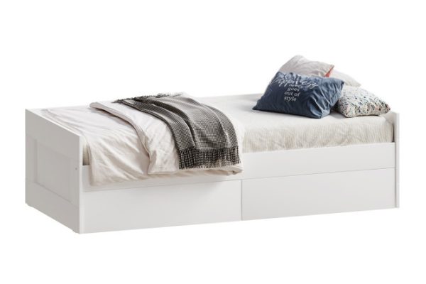 Extension bed with drawers Sirius 90x200 cm color white