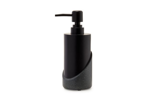 Liquid soap dispenser Granit dark 350 ml, Polyresin