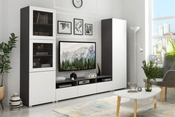 9wu9luxxmn9poyuzid4bkvulmzh8laoq.jpg Living room Oscar Moon with cabinet and wardrobe with push-to-open, anthracite, smooth talc